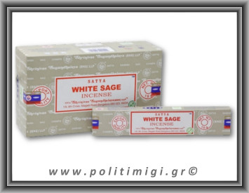 Αυθεντικά Ινδικά Αρωματικά Sticks Satya - White Sage 