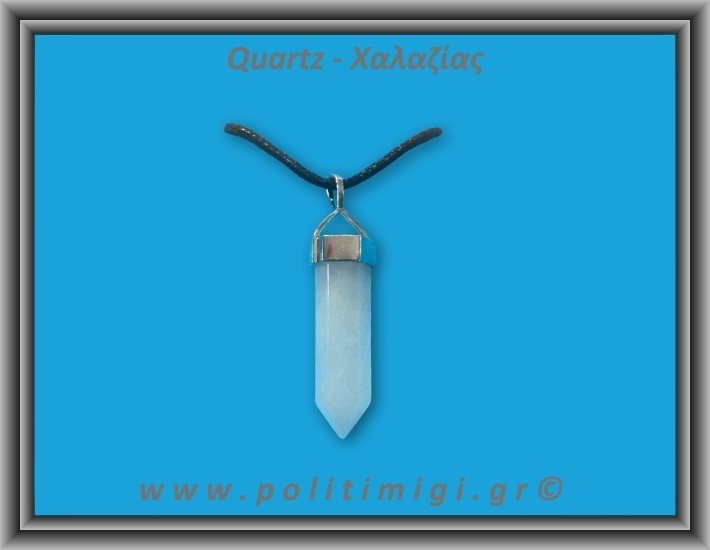 Χαλαζίας Μενταγιόν Ράβδος Αιχμή 6,7gr 3,3x0,8cm Χαλαζίας Μενταγιόν Ράβδος Αιχμή 6,7gr 3,3x0,8cm