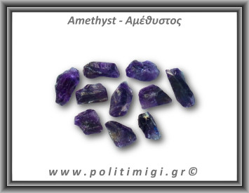 Αμέθυστος Ακατέργαστος 01-05gr 1,5-3cm