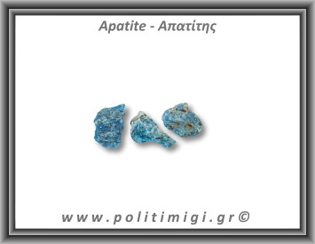Απατίτης Μπλε Ακατέργαστος 11-15gr 3-4cm