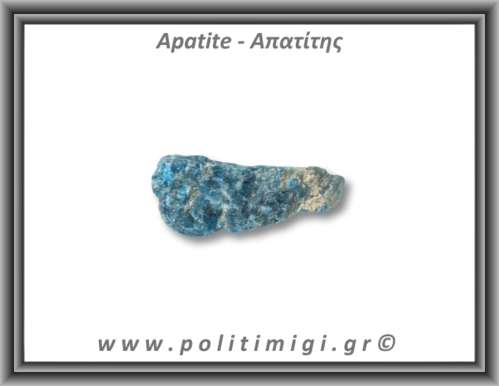 Απατίτης Μπλε Ακατέργαστος 161,89gr 8,5x5cm