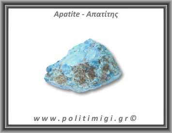 Απατίτης Μπλε Ακατέργαστος 223,8gr 9,5x6,5cm