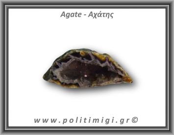 Αχάτης Μαύρος Σπηλιά 28gr 5x2cm