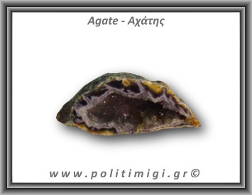 Αχάτης Μαύρος Σπηλιά 28gr 5x2cm