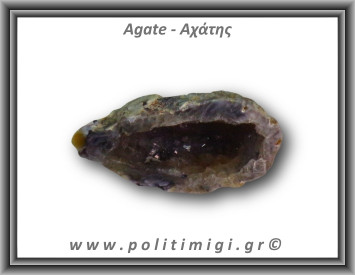 Αχάτης Γκρι Σπηλιά 33,6gr 5x2cm