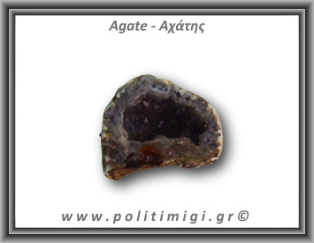 Αχάτης Γκρι Σπηλιά 33gr 4x3cm