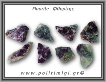 Φθορίτης Πράσινο Μωβ Ακατέργαστος 11-15gr 2-5cm