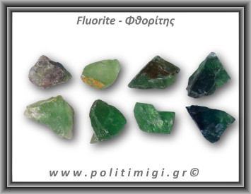 Φθορίτης Πράσινος Ακατέργαστος 11-15gr 2-5cm