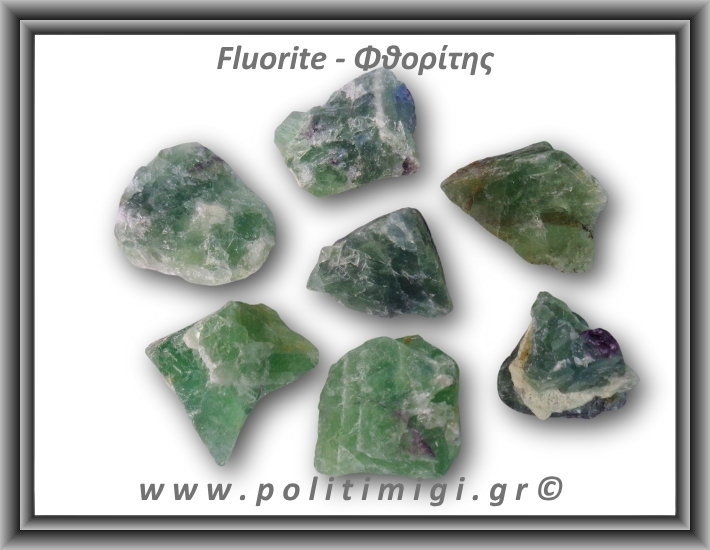 Φθορίτης Πράσινος Ακατέργαστος 21-25gr 3,5-4,5cm