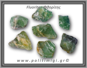 Φθορίτης Πράσινος Ακατέργαστος 26-30gr 2,5-4,5cm