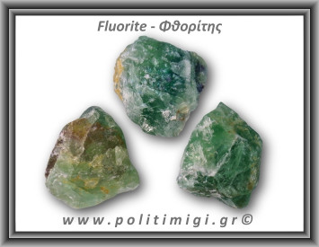 Φθορίτης Πράσινος Ακατέργαστος 76-80gr 3,5-4,5cm