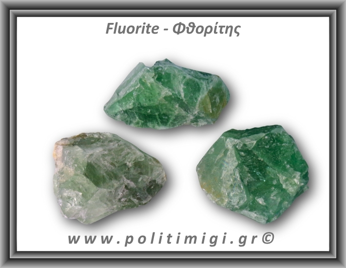 Φθορίτης Πράσινος Ακατέργαστος 86-90gr 4-6cm