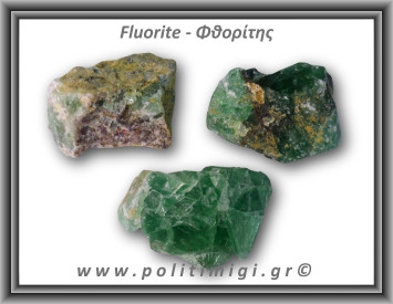 Φθορίτης Πράσινος Ακατέργαστος 86-90gr 4-6cm