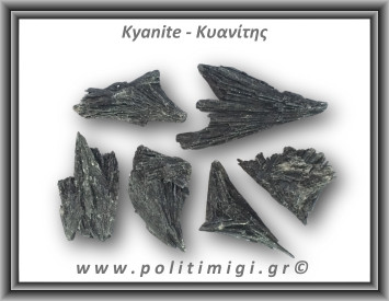 Κυανίτης Μαύρος Ακατέργαστο Φτερό D 16-20gr 4,5-7cm