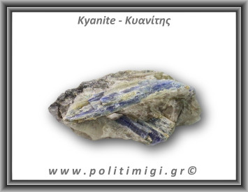 Κυανίτης Μπλε Ακατέργαστος Ράβδος 158,1gr 9x4cm