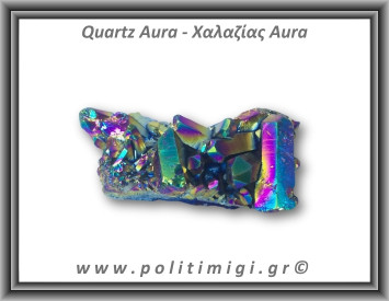 Χαλαζίας Aura Τιτανίου Σύμπλεγμα 108gr 6x4cm