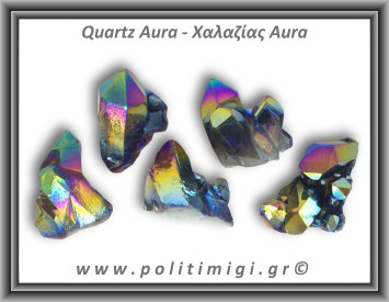 Χαλαζίας Aura Τιτανίου Σύμπλεγμα 21-25gr 3,5-5,5cm