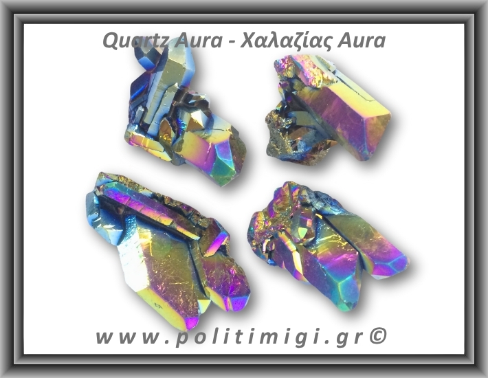 Χαλαζίας Aura Τιτανίου Σύμπλεγμα 26-30gr 3,5-5,5cm