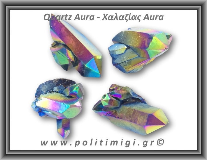 Χαλαζίας Aura Τιτανίου Σύμπλεγμα 36-40gr 4-5,5cm