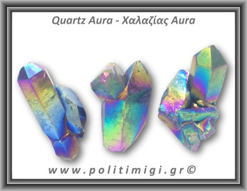 Χαλαζίας Aura Τιτανίου Σύμπλεγμα 46-50gr 4-5,5cm