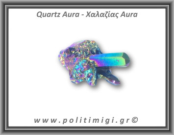 Χαλαζίας Aura Τιτανίου Σύμπλεγμα 54gr 7x3,5cm