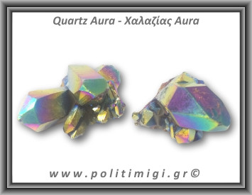 Χαλαζίας Aura Τιτανίου Σύμπλεγμα 61-65gr 6-7cm