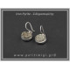 Πυρίτης Ακατέργαστος Σκουλαρίκια 014 7,69gr 1,4cm Ασήμι 925