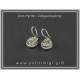 Πυρίτης Ακατέργαστος Σκουλαρίκια 015 6,68gr 1,4cm Ασήμι 925