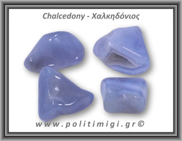 Χαλκηδόνιος Μπλε Βότσαλο Large 15-30gr 2-4cm