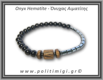 Αιματίτης Όνυχας Βραχιόλι Men 3,5mm 6mm