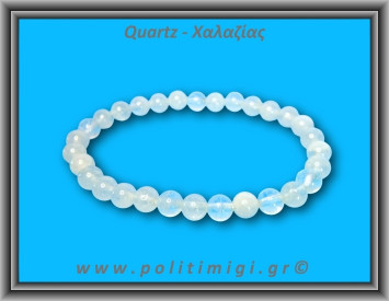 Χαλαζίας Διάφανος Βραχιόλι 6mm