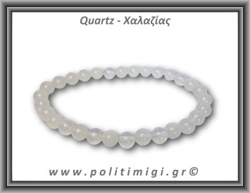 Χαλαζίας Διάφανος Βραχιόλι 6mm