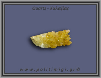 Χαλαζίας Σύμπλεγμα Κίτρινος 74,3gr 7x2cm