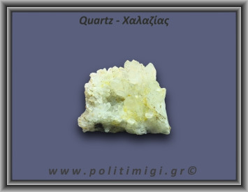 Χαλαζίας Σύμπλεγμα Λευκός 116gr 6x3cm