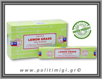 Αυθεντικά Ινδικά Αρωματικά Sticks Satya - Lemon Grass Green