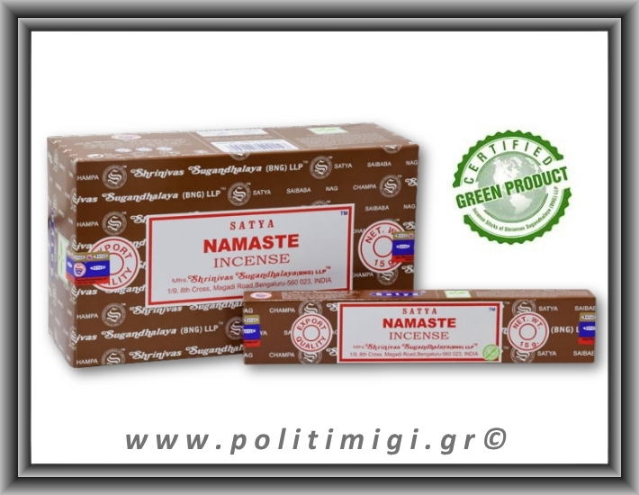 Αυθεντικά Ινδικά Αρωματικά Sticks Satya - Namaste Green