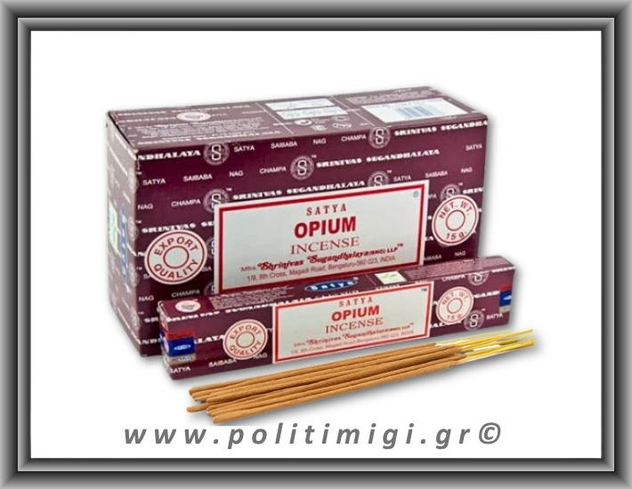 Αυθεντικά Ινδικά Αρωματικά Sticks Satya - Opium