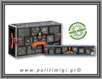 Αυθεντικά Ινδικά Αρωματικά Sticks Nag Champa Satya Super Hit - Μαύρο (Green)
