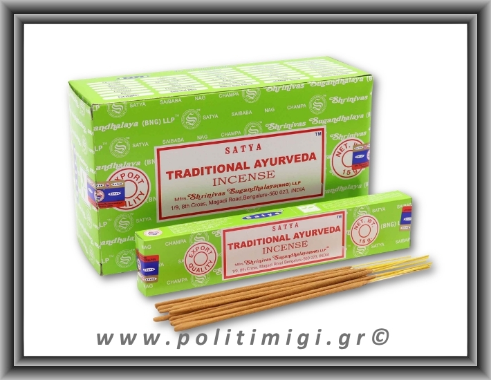 Αυθεντικά Ινδικά Αρωματικά Sticks Satya - Traditional Ayurveda 