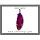 Αχάτης Φούξια Μενταγιόν Φέτα 7,08gr 5,3cm 