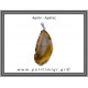 Αχάτης Καφέ Μενταγιόν Φέτα 8,65gr 5,3cm 