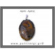 Αχάτης Μαύρος Μενταγιόν Φέτα 11,56gr 4,7cm 