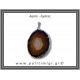 Αχάτης Μαύρος Μενταγιόν Φέτα 13,21gr 4,7cm 