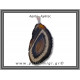Αχάτης Μαύρος Μενταγιόν Φέτα 13,31gr 6,1cm 
