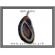 Αχάτης Μαύρος Μενταγιόν Φέτα 13,31gr 6,1cm 