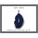 Αχάτης Μπλε Μενταγιόν Φέτα 10,33gr 4,9cm 