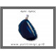 Αχάτης Μπλε Μενταγιόν Φέτα 11,6gr 4,6cm 