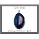 Αχάτης Μπλε Μενταγιόν Φέτα 11,66gr 4,9cm 