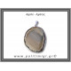 Αχάτης Γκρι Μπλε Μενταγιόν Φέτα 12,06gr 4,5cm 