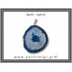 Αχάτης Μπλε Μενταγιόν Φέτα 13,45gr 5,4cm 